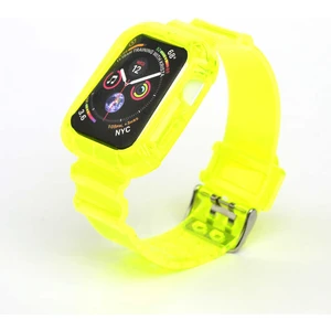 Apple Watch 40MM Krd-27 Şeffaf Renkli Transparan Silikon Kordon