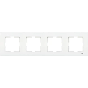 Karre Beyaz 4lü Çerçeve Viko