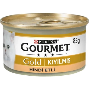 Gourmet Gold Kıyılmış Hindili Kedi Yaş Mama 85 gr 24 Adet