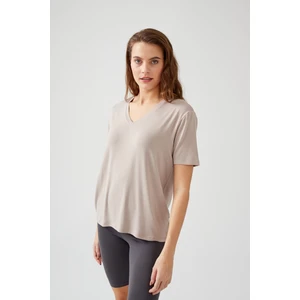 Kadın Modal Kısa Kollu Regular Basic T-Shirt