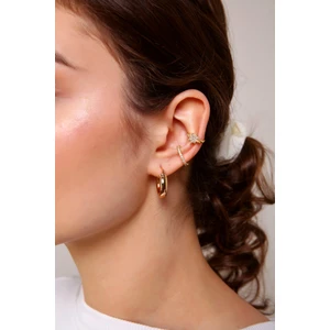 2'li Gold Renk Kuzey Yıldızı Earcuff