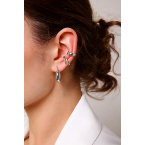 Gümüş Sarmal Earcuff Set