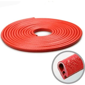 Silikon Kapı Fitili Çizilme Çarpma Önleyici Araç Kapı Koruyucu Kırmızı