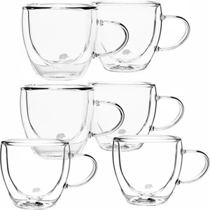Glory Double Wall 6'lı Çift Cidarlı Fincan Takımı -75 ml