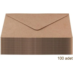 Pera İstanbul 100 Adet Mektup Zarfı 13x18cm 100gr. Kraft