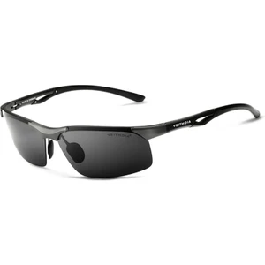 Alüminyum Magnezyum Klasik Erkek Güneş Gözlüğü - Polarize UV400 Lens (Yurt Dışından)