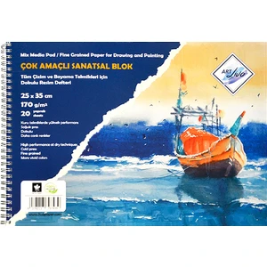 Art Liva Çok Amaçlı Resim Defteri 25 x 35 cm 170 G