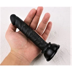 Ince Parmak Penis Anal Vajinal Siyah Dildo Plug