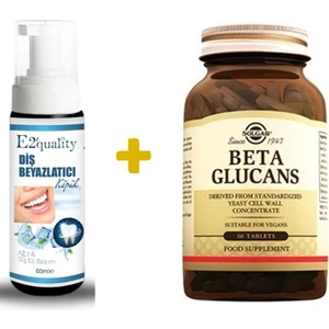 E2'Quality Diş Beyazlatıcı Köpük + Solgar Beta Glucans 60 Tablet