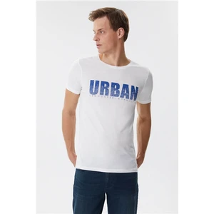 Lee Cooper Erkek Brendon O Yaka T-Shirt 625242011 Beyaz