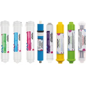 Bianchi Water Prufier 12 Inç Kapalı Kasa Su Arıtma Cihazı Tam Set 8 Filtre Mineral Detoks ve Alkali Filtre Ilaveli