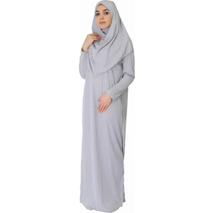 Zehranaz Namaz Elbisesi Açık Gri S