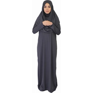 Zehranaz Namaz Elbisesi Antrasit Gri L