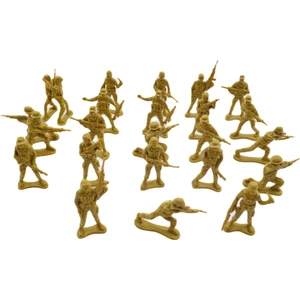 Kurşun Oyuncak Asker Seti 24 Parça- Sarı