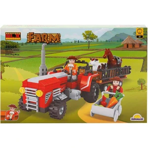 Parstek 28505 Sun Blx-Çiftlik Set Römorklu Traktör ve Atlar 215 Parça