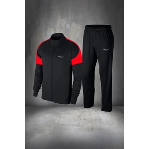 Poseidon Storm Büyük Beden Erkek Siyah Supra Penye Kumaş Koşu ve Yürüyüş Için Rahat Eşofman Takımı (4xl- 10XL)