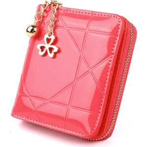 Sikke Çanta Kısa 3 Katlanır Küçük Cüzdan Kadın Kredi Kartı Tutacağı Kılıf Kadın Rugan Çanta Para Çantası (Yurt Dışından)