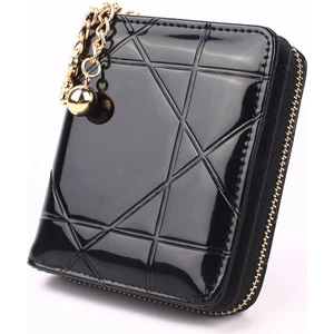 Sikke Çanta Kısa 3 Katlanır Küçük Cüzdan Kadın Kredi Kartı Tutacağı Kılıf Kadın Rugan Çanta Para Çantası (Yurt Dışından)