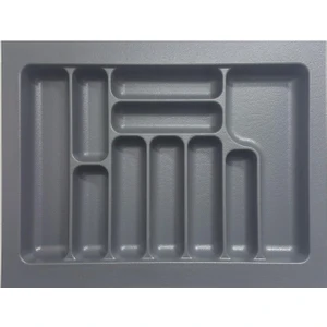 2288 64*49 Gri Plastik 10 Gözlü Kaşıklık Kepçelik S-2288-G