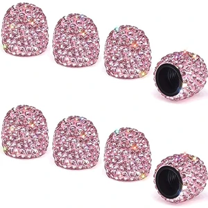 8xdiamond Evrensel Araba Lastik Hava Sızdırmazlık Antirust Valf Pembe (Yurt Dışından)