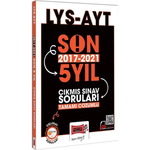 Yargı Yayınevi AYT Son 5 Yıl (2017-2021) Tamamı Çözümlü Çıkmış Sınav Soruları