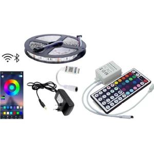 Bluetooth Özellikli Rgb Şerit LED - 5 Metre 5050 Smd Iç Mekan 3 Çip Hediyeli ***