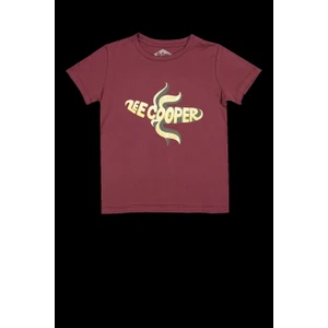 Lee Cooper Banana Erkek Çocuk Bisiklet Yaka T-Shirt Mürdüm