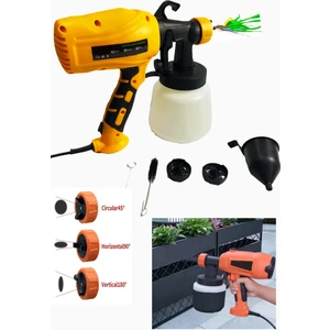 Staxx Power SPG4080 Profesyonel Elektrikli Sprey Boya Tabancası 800W Dezenfektan Püskürtme Makinesi + Çift Nozul
