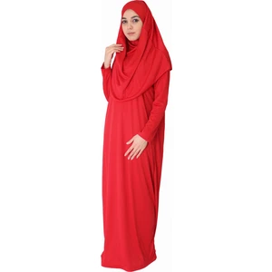 Zehranaz Namaz Elbisesi Kırmızı 3xl