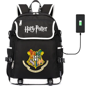 USB Şarj Portlu Harry Potter Öğrenci Sırt Çantası (Yurt Dışından)