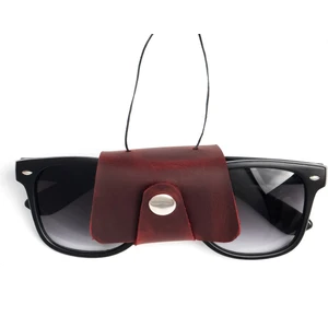 Lost Slope Hakiki Deri Gözlük Taşıma Askısı