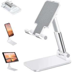 Masa Üstü Telefon Standı & Masa Üstü Tablet Standı Kademeli Yükseklik Ayarlı Telefon Tutucu Stand