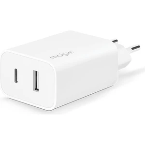 mojue by ttec MS13 Duo PD 32W Seyahat Hızlı Şarj Aleti USB-C+USB-A-Beyaz