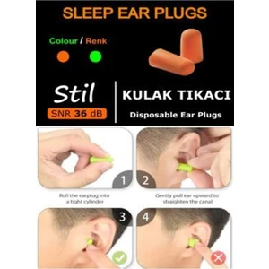 İş Güvenlik Store 10 Çift Uyku Kulak Tıkacı Gürültü Önleyici