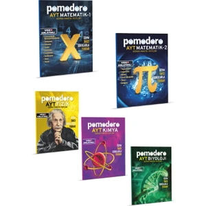 Pomodoro Eğitim Yayınları AYT Matematik 1-2 Fizik Kimya Biyoloji ÖSYM Tarzı Video Anlatımlı Süper Pratik Notlar (Ciltli)