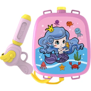 Love Home 2500ML Çocuk Sırt Çantası ve Su Tabancası Oyuncaklar - Pembe (Yurt Dışından)