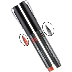 Siyah Kırmızı Pilot Kalem Iğne Uçlu 0.5 Needle Point Roller 2 Adet 0,5 Uçlu Faber Castell Pilot Kalem Siyah Kırmızı 2 Adet