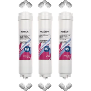 Suzukı Technology 12 Inç Kapalı Kasa Su Arıtma Cihazı Ön Filtre Takımı (3'lü)