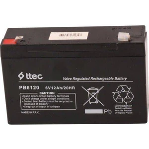 6 Volt 12AH Amper Bakımsız Kuru Akü 6 Volt 12AMPER Akü Ttec