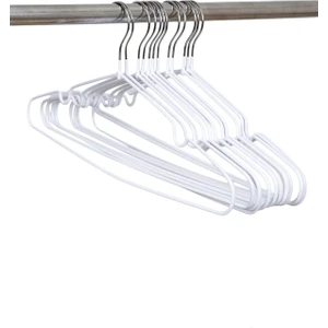 Metal Silikon Kaymaz Tel Elbise Kıyafet Dolap Düzenleme Askısı 12'li