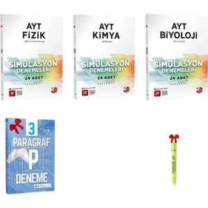 3D Yayınları AYT Fizik - AYT Kimya - AYT Biyoloji Deneme Tamamı Video Çözümlü
