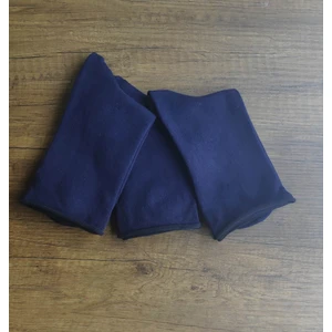 Bayan 3 Çift Lastiksiz Çorap Burun Dikişsiz Pamuklu  Premium Seri Lacivert