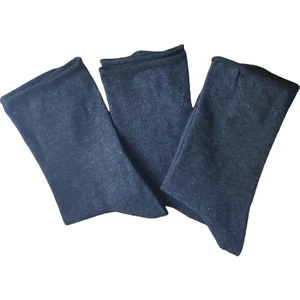 Bayan 3 Çift Lastiksiz Çorap Burun Dikişsiz Pamuklu  Premium Seri Füme