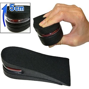 Hava Yastıklı Tabanlık 5 Cm Siyah Boy Uzatıcı Tabanlık