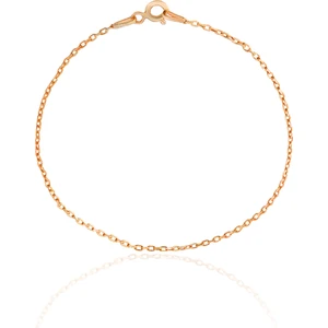 Ventino Silver 925 Ayar Gümüş  Rose Kaplama Forse Zincir Bileklik VEB-5253R