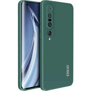 Xiaomi Mi 10 Pro 5G Enkay Sıvı Silikon Kılıf Koyu Yeşil (Yurt Dışından)