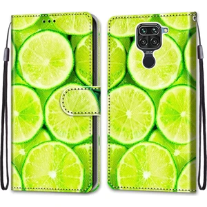 Xiaomi Redmi İçin Not 9 / 10X 4G Çapraz Doku Kılıfı Yeşil Limon (Yurt Dışından)