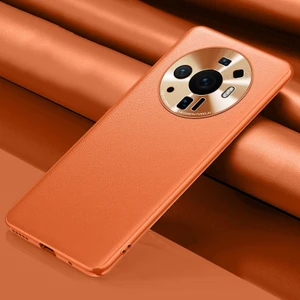 Xiaomi Mi 12 Ultra 5G Turuncu İçin Deri Telefon Kasası (Yurt Dışından)