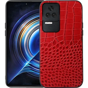 Xiaomi Redmi K50 / K50 Pro 5G Kırmızı İçin Orijinal Deri Kılıf (Yurt Dışından)