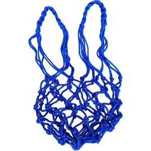 Tek Top Spor Basketbol Voleybolu Futbol Naylon Örgü Taşıma Depolama Çantası Mavi (Yurt Dışından)